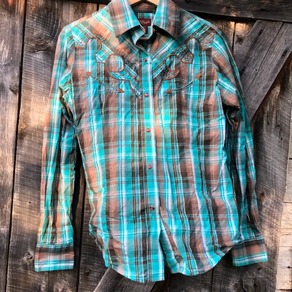 Western/Rodeo Pearl Snap Shirt - Picture 1 of 3